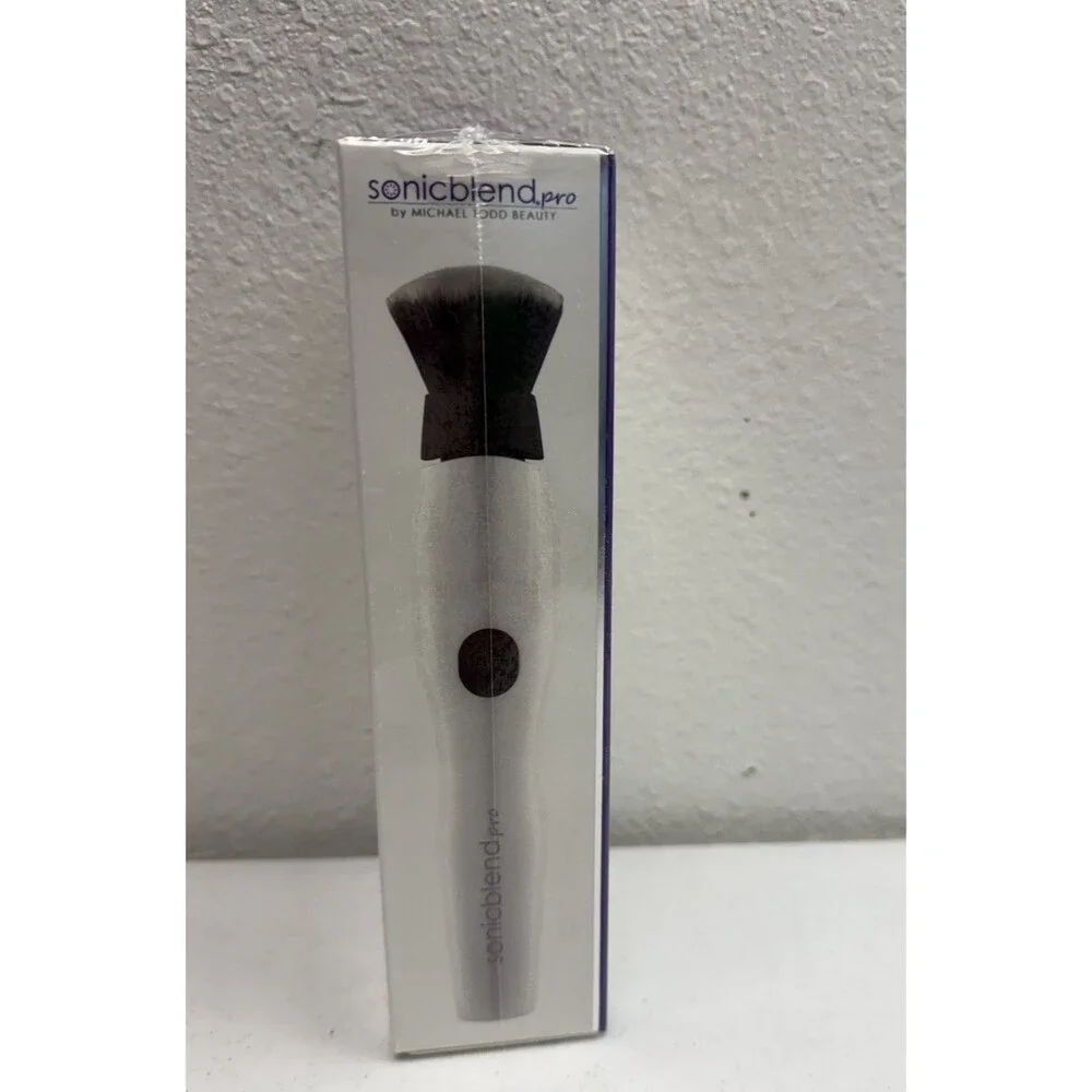 Michael Todd Beauty Sonicblend Pro Antimicrobial Sonic Makeup Brush White NIB